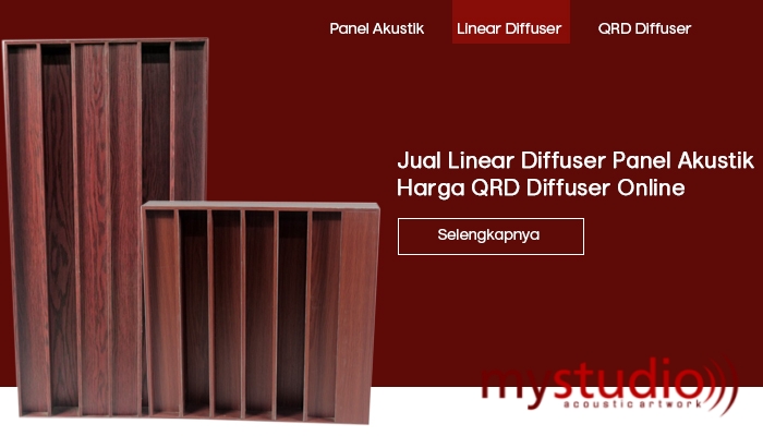 Jual Linear Diffuser Panel Akustik - Harga QRD Diffuser Online